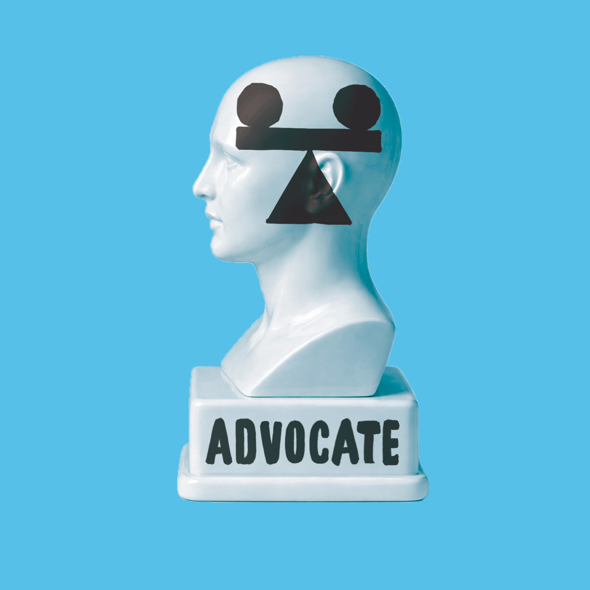 The Advocate bust