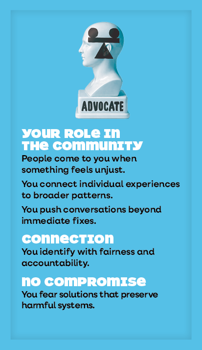The Advocate archetype card